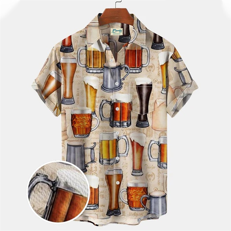 Summer Clothing Recommendations - Гавайская Повседневная рубашка с цветочным принтом,