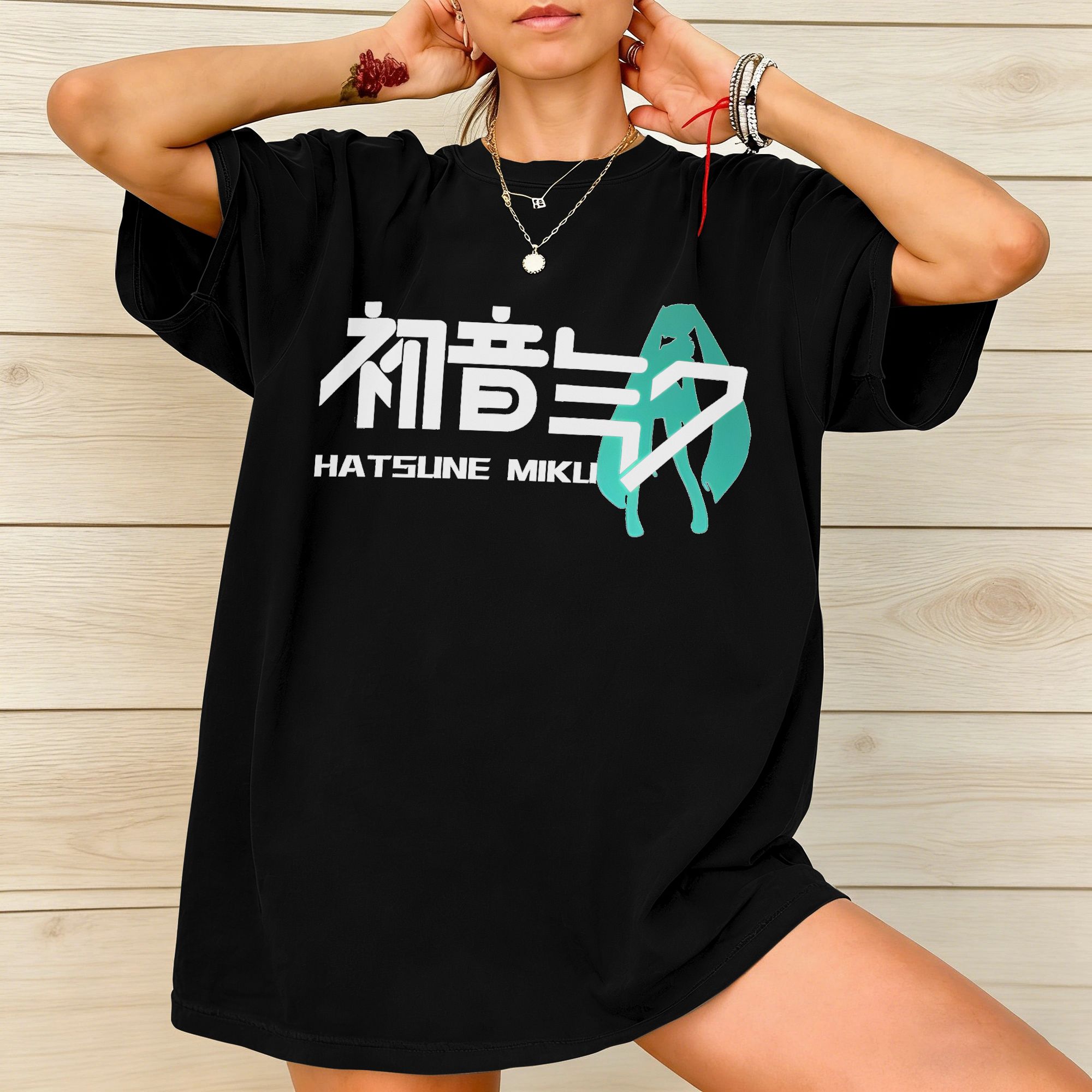 Summer Clothing H&M - Футболка Miku Virtual Idol для фанатов