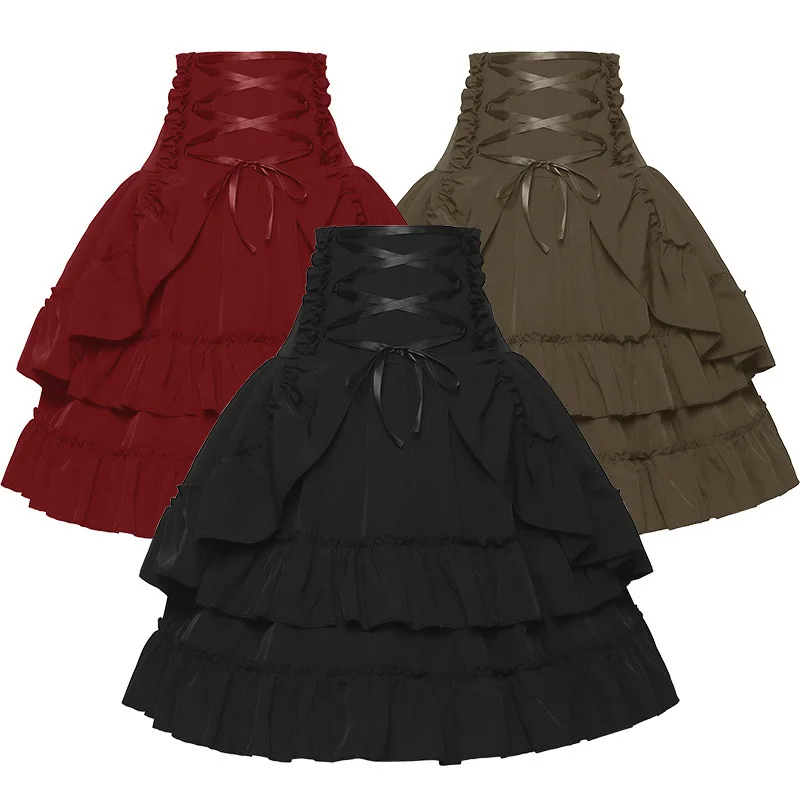 Summer Renaissance Clothing - Женская викторианская юбка в средневековом стиле