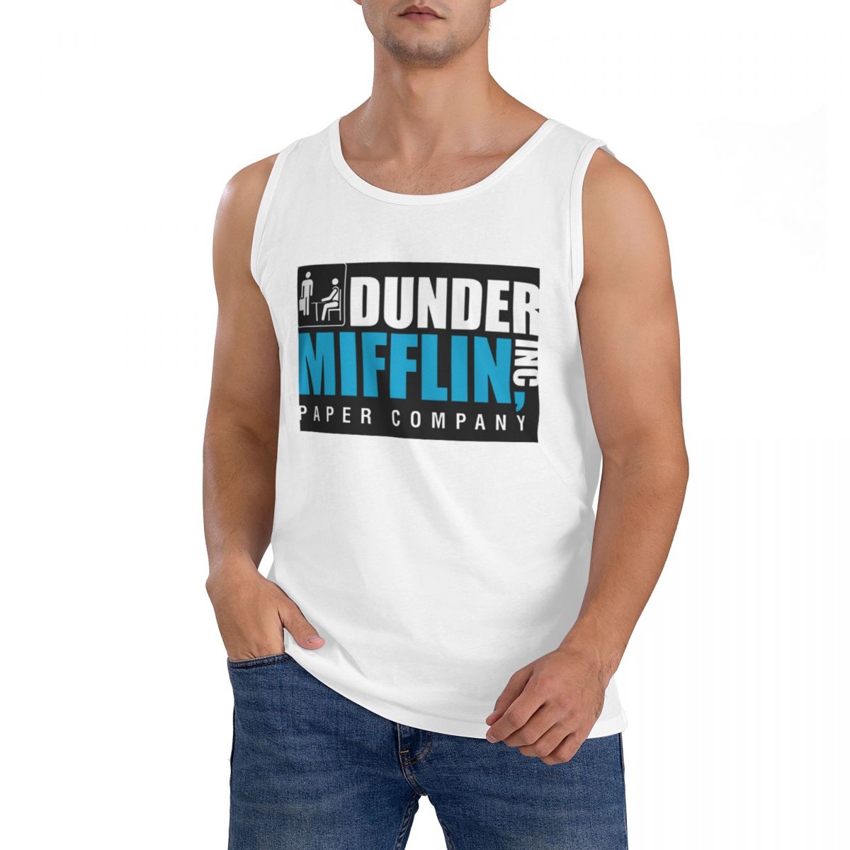 Summer Clothing Essentials Men - 100% хлопковая футболка без рукавов Dunder