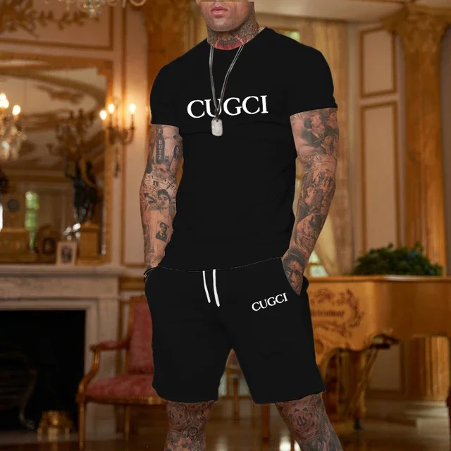 Summer Clothing Essentials Men - Летняя футболка, шорты, мужской повседневный спортивный