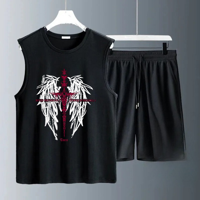 Summer Clothing Mens - Мужские комплекты майок 2026 года, летние,