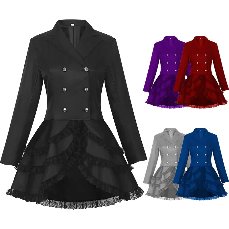 Summer Renaissance Clothing - Женское готическое платье, кружевные костюмы для