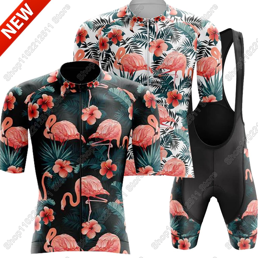 Summer Clothing Men Sale - Комплект велосипедного трикотажа с фламинго 2025,