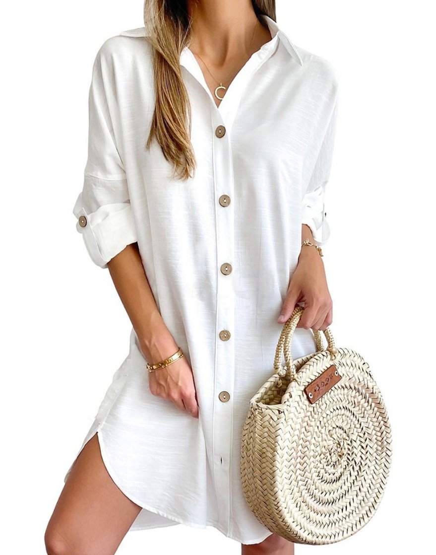 Женское однотонное платье 2024 – обзор и цена Summer Clothing H&M