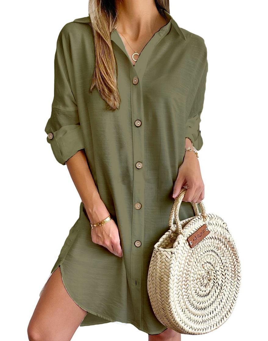 Женское однотонное платье 2024 – обзор и цена Summer Clothing H&M
