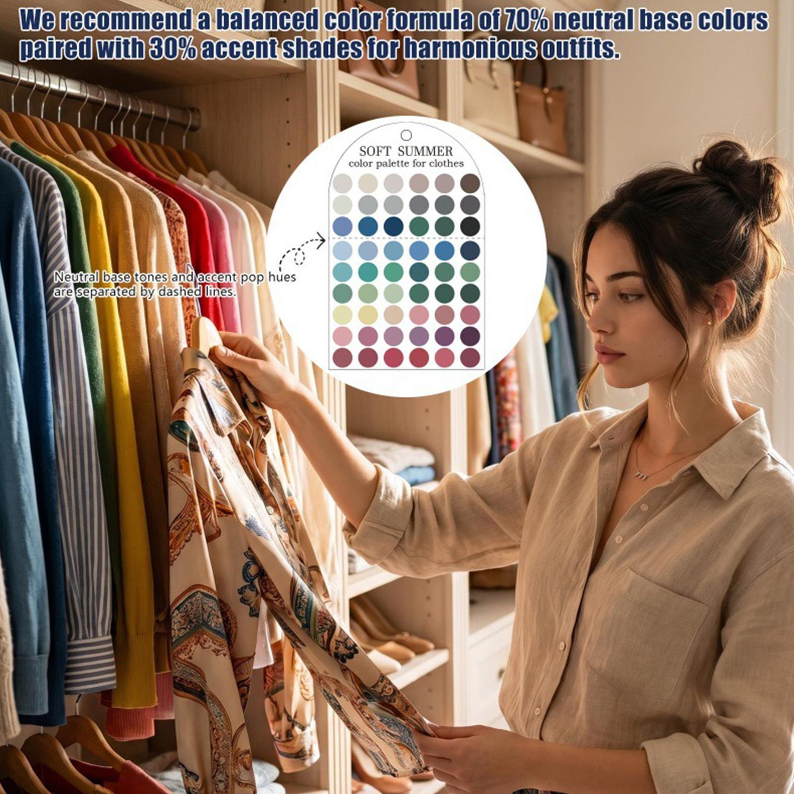 Набор из 2 акриловых карточек  – обзор и цена Summer Clothing Color Palette