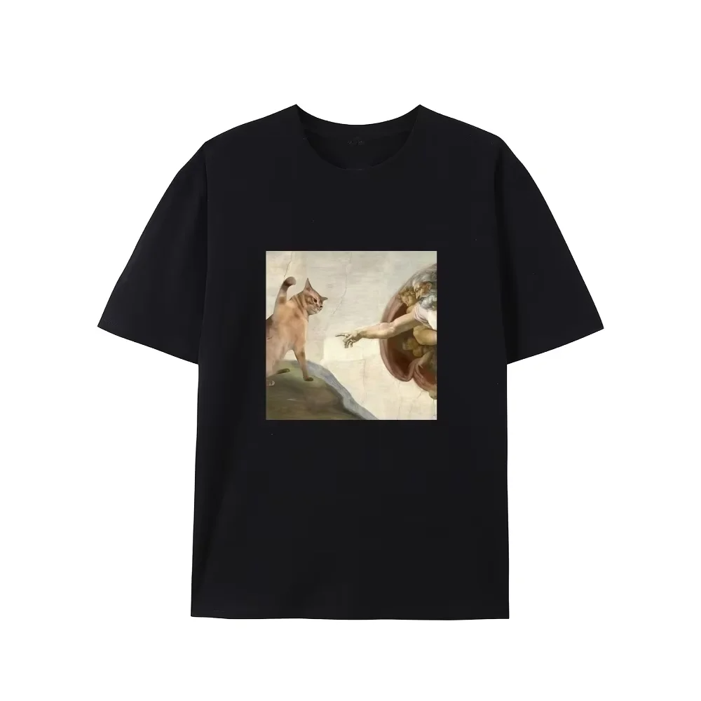 Креативная футболка с котом в  – обзор и цена Summer Renaissance Clothing