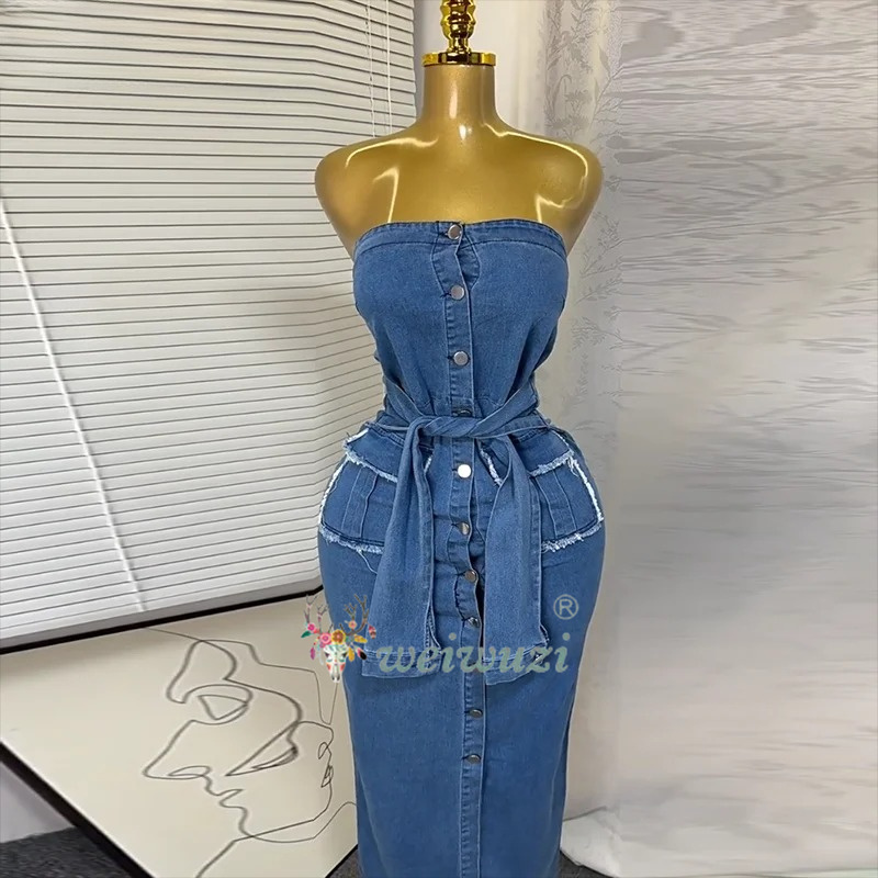 Женское джинсовое платье без б – обзор и цена Summer Clothing Y2K